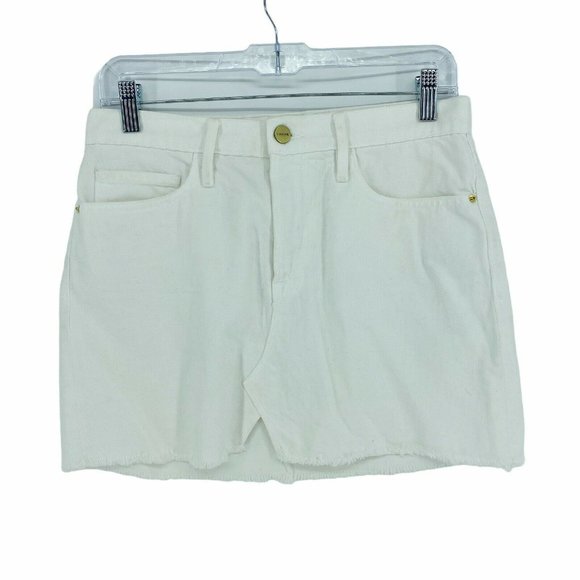 FRAME Dresses & Skirts - Frame Women's White Denim Jeans Skirt Size 26 100%